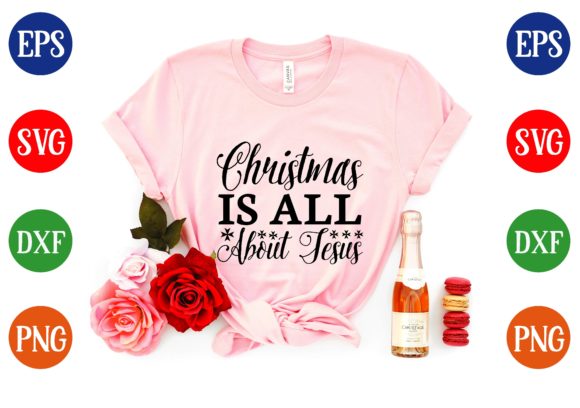 Christmas is All About Jesus Svg Design Graphics