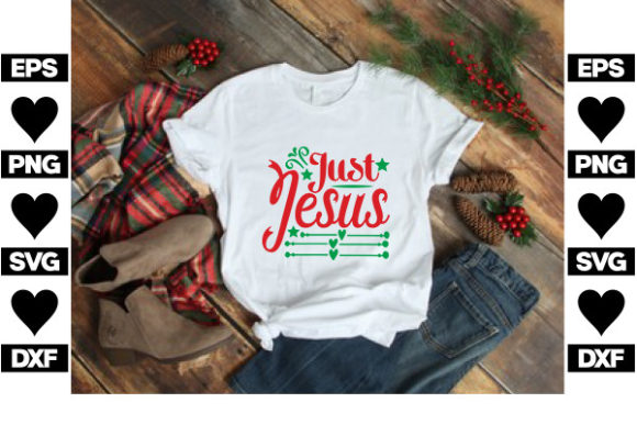 Christmas Jesus SVG Design: Graphics & T-Shirt Designs