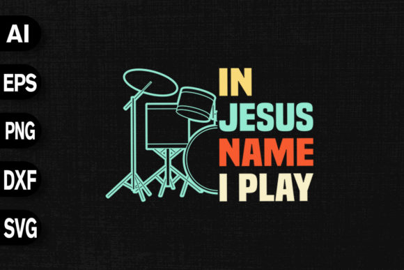 In Jesus Name I Play Drums Embroidery Review