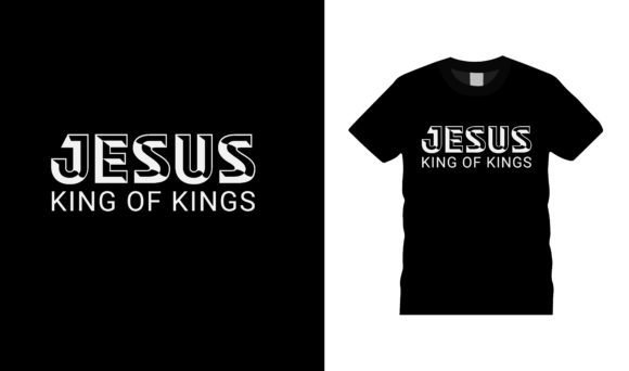 Jesus King of Kings Typography T-Shirt Graphics Review
