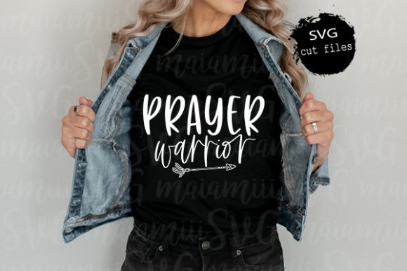 Prayer Warrior Svg: Faith Graphics for T-Shirt Designs